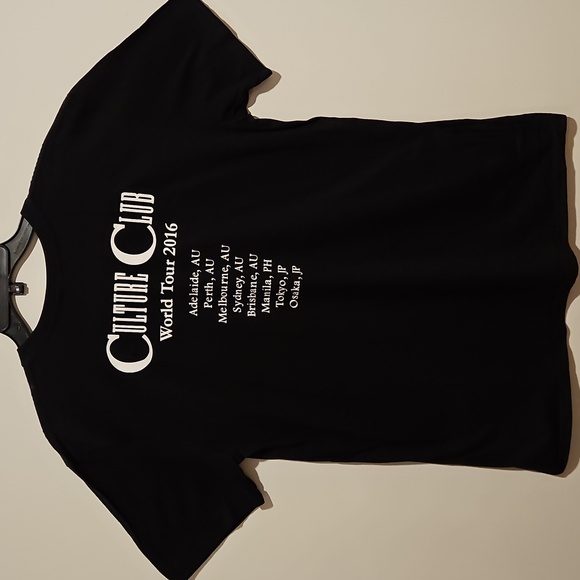 Culture Club Boy George World Tour 2016 Black Dhort Sleeve Concert Tee Lg Gildan - Picture 2 of 8